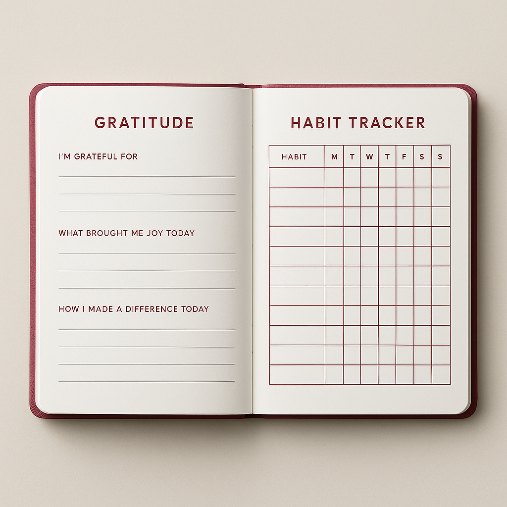 2025 Gratitude Journal & Daily Planner - Transform Your Life with 365 Days of Mindful Reflection, Goal Setting & Self-Care Activities