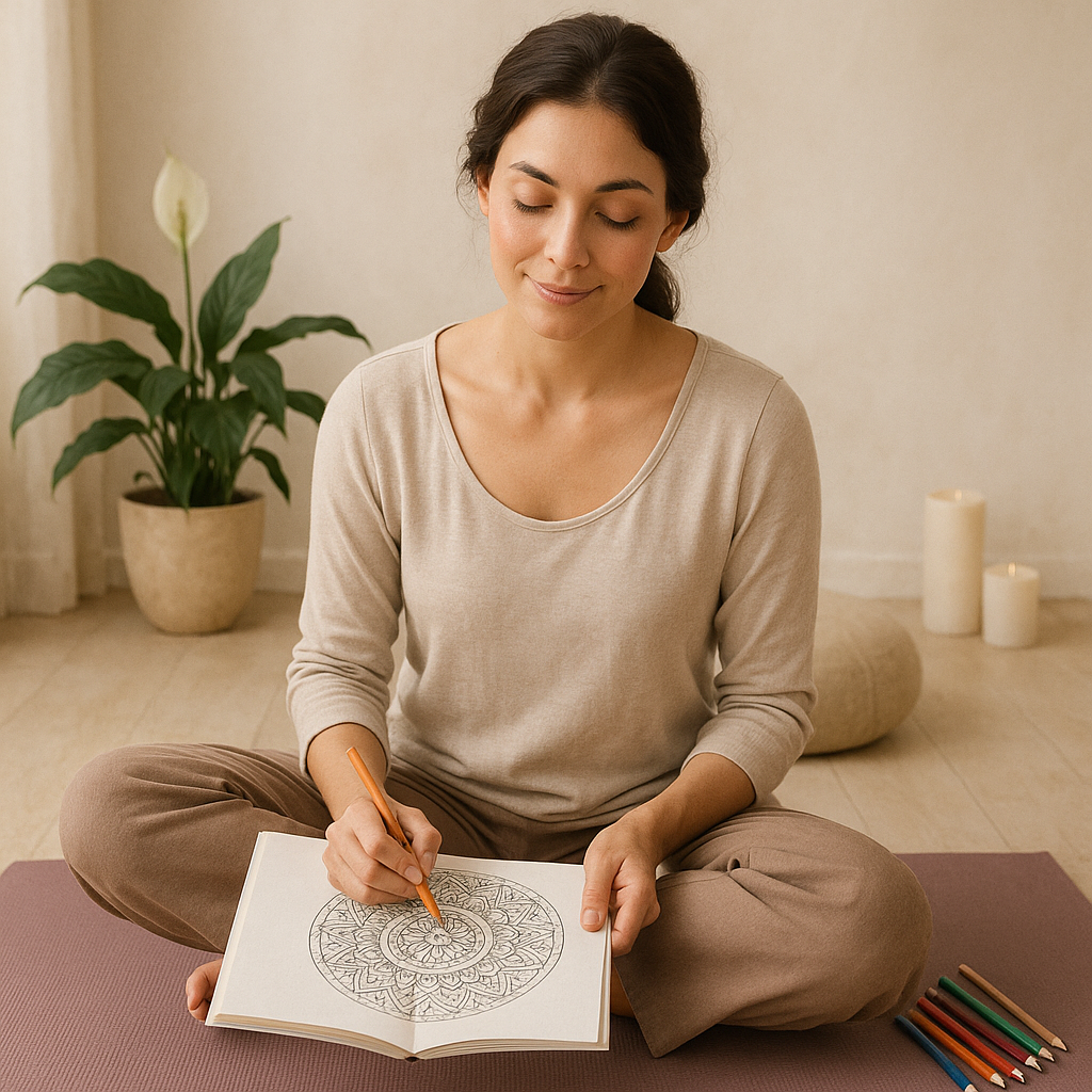 Mandala Meditation Coloring Book - 50 Sacred Yoga Designs for Stress Relief, Mental Peace & Mindful Relaxation