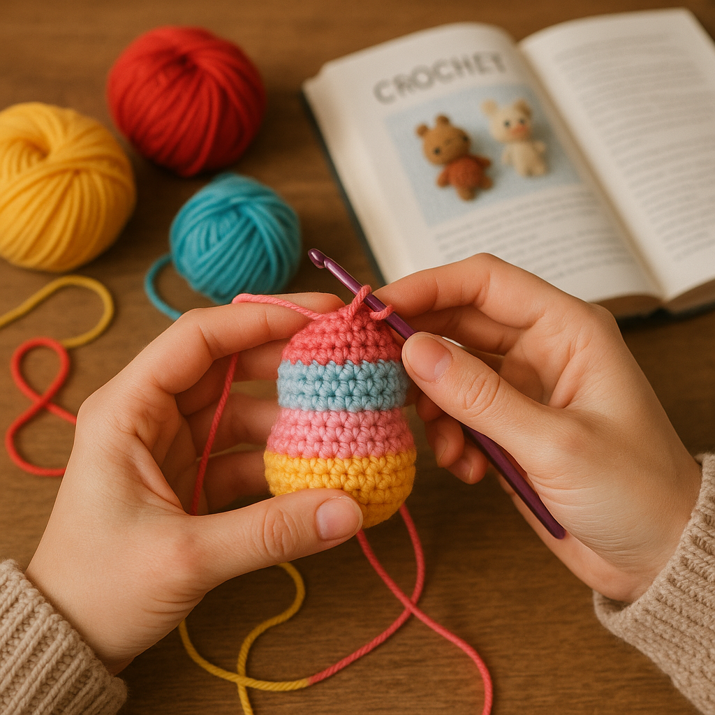 Beginner's Crochet Art Book - Easy Amigurumi Patterns, Colorful Projects & Complete Guide to Hook Crafting
