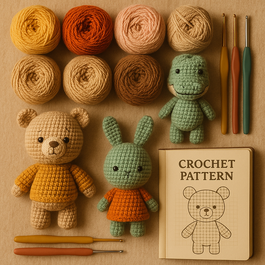 Beginner's Crochet Art Book - Easy Amigurumi Patterns, Colorful Projects & Complete Guide to Hook Crafting